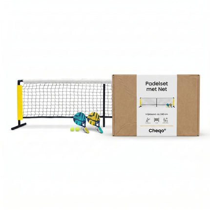 Cheqo® Padelset met Net - Verpakking
