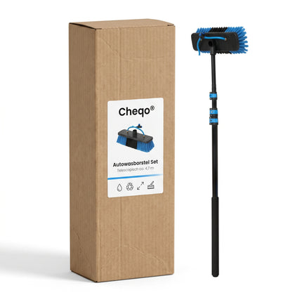 Cheqo® Autowasborstel Telescopisch - Waterbezem Set - Verpakking