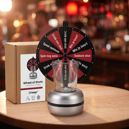 Cheqo® Drankspel Wheel of Shots - Verpakking