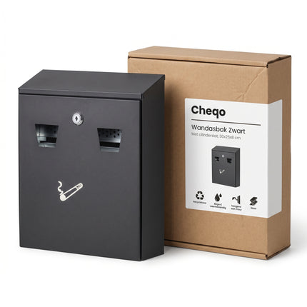 Cheqo® Wandasbak Zwart - Verpakking