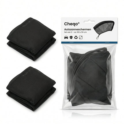 Cheqo® Zonnescherm Auto Set van 2 - Verpakking