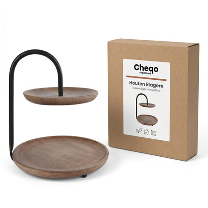Cheqo Houten Etagere - Verpakking