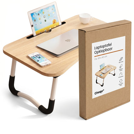 Cheqo® Laptoptafel Opklapbaar 60x40 cm - Verpakking