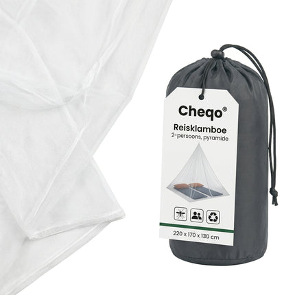Cheqo® Reisklamboe Pyramidevorm 2-Persoons - Verpakking