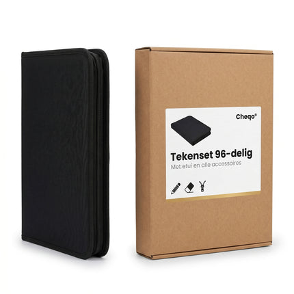 Cheqo Tekenset Set van 96-delig - Verpakking