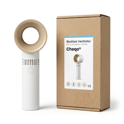 Cheqo® Bladloze Ventilator Wit - Verpakking