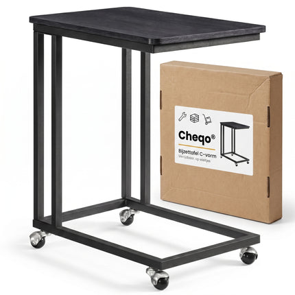 Cheqo® Bijzettafel op Wieltjes C-Vorm - Verpakking
