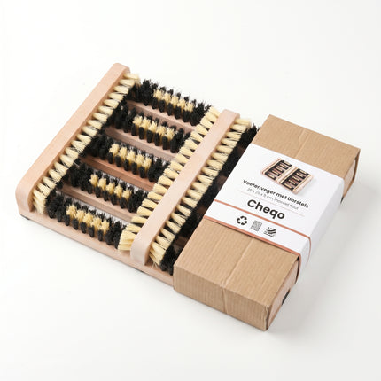 Cheqo® Voetenveger met borstels - Verpakking