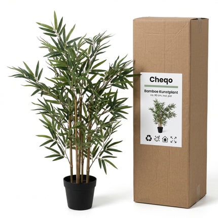 Cheqo® Kunstplant Bamboe voor Binnen - Verpakking