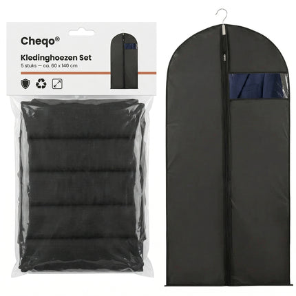Cheqo® Kledinghoezen Set van 5 - Verpakking