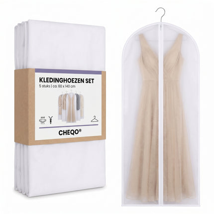 Cheqo® Kledinghoezen Set van 5 - Verpakking