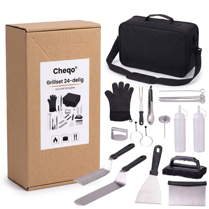 Cheqo BBQ Accessoires Set 24-delig - Verpakking