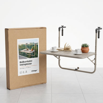 Cheqo® Balkontafel Inklapbaar - Verpakking