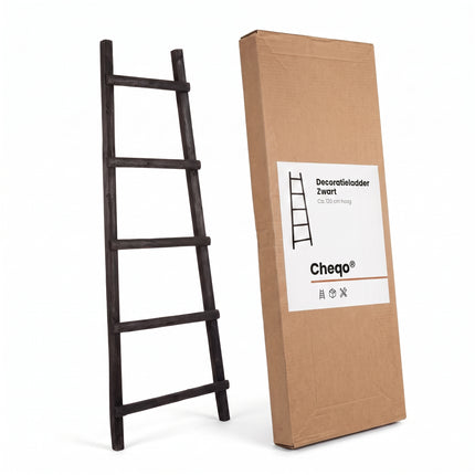 infographic-7: Decoration ladder black l29xw49xh119cm