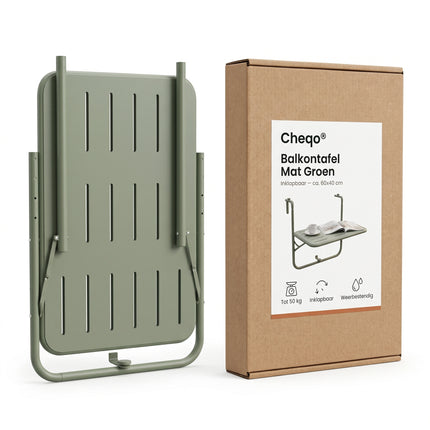 Cheqo® Balkontafel Mat Groen - Verpakking