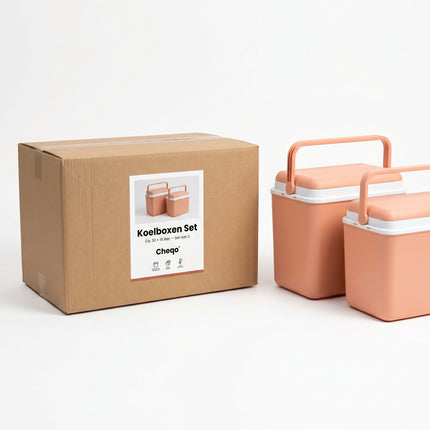 Cheqo Koelboxen Set Roze 30L+15L - Verpakking