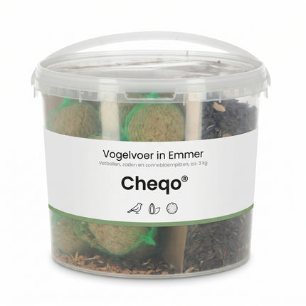 Cheqo Vogelvoer in Emmer 3kg - Verpakking