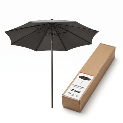 Cheqo Parasol Tuinparasol Antraciet Kantelbaar - Verpakking