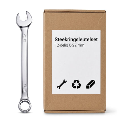 Fx Tools Steekringsleutelset 6-22 mm 12-delig