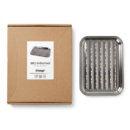 Cheqo® BBQ Grillschaal RVS - Verpakking
