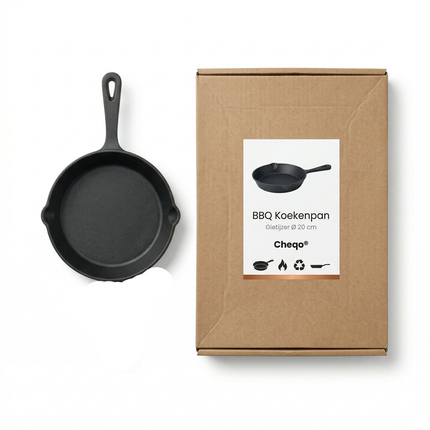 Cheqo BBQ Koekenpan Klein Gietijzer - Verpakking