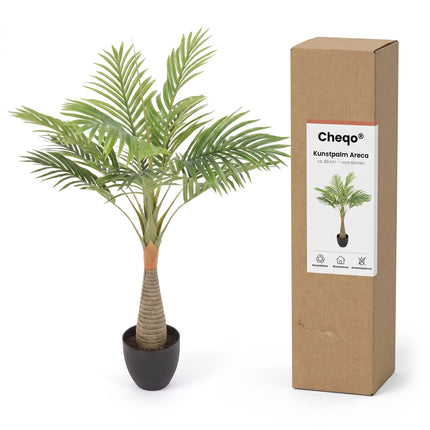 Cheqo® Kunstpalm - Palm Kunstplant - Kleine Kunstpalm voor Binnen - Verpakking