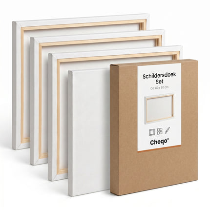 infographic-7: Basic canvas rechthoek 60x80 cm 4 stuks