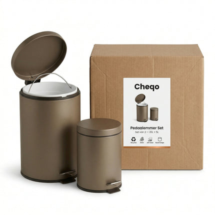 Cheqo® Pedaalemmer Set van 2 - Verpakking