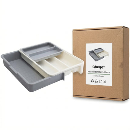 Cheqo® Bestekbak Uitschuifbaar - Verpakking