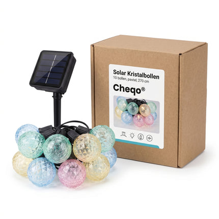 cheqo-solar-lichtsnoer-10-kristallen-bol - Verpakking