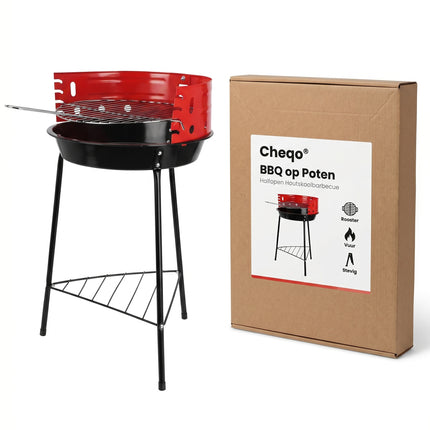 Cheqo® Houtskoolbarbecue op Poten - Verpakking