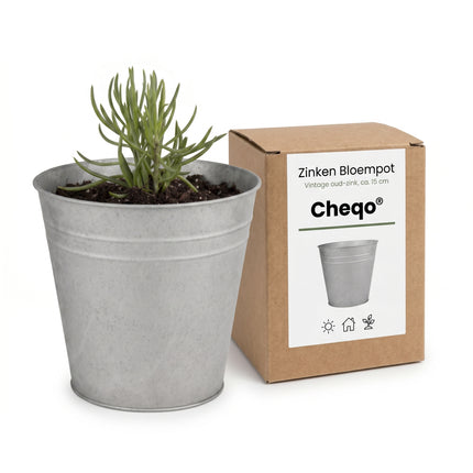 Cheqo Zinken Bloempot - Verpakking