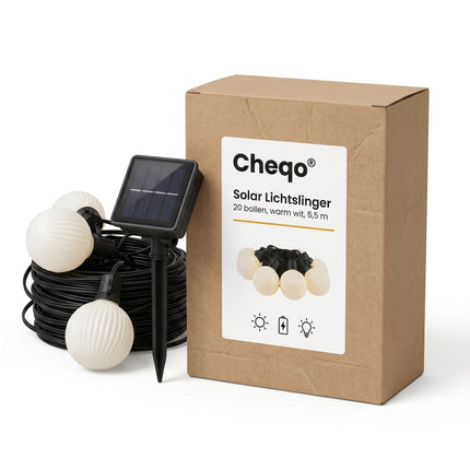 cheqo-solar-lichtslinger-lichtsnoer-buit - Verpakking