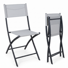 Cheqo® Vouwstoel Wit - Klapstoel - Tuinstoel - Inklapbare Stoel - Campingstoel - Balkonstoel - Terrasstoel - Bijzetstoel - Buitenstoel - Tuin Eettafelstoel - Picknickstoel - Festivalstoel - Plooistoel - Tuinzetel - Kampeerstoel - Klapstoeltje - Hero Studio v2 - Open en ingeklapt