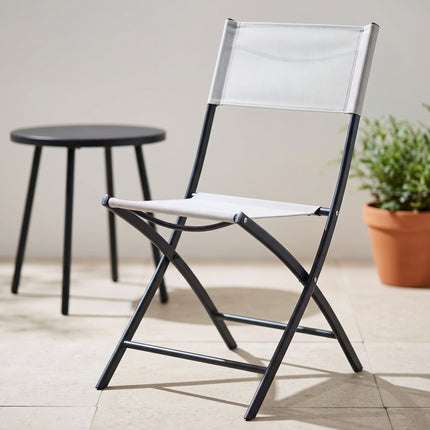 Cheqo® Vouwstoel Wit - Klapstoel - Tuinstoel - Inklapbare Stoel - Campingstoel - Balkonstoel - Terrasstoel - Bijzetstoel - Buitenstoel - Tuin Eettafelstoel - Picknickstoel - Festivalstoel - Plooistoel - Tuinzetel - Kampeerstoel - Klapstoeltje - Hero Lifestyle