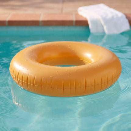 Cheqo® Zwemband Oranje - Zwemring - Opblaasbare Zwemband voor Volwassenen en Kinderen - Zwembad Speelgoed - Waterspeelgoed - Zwembad Accessoires - Opblaasband Groot - Drijfband - Float Tube voor Zwembad en Strand - Zwembenodigdheden Zomer - Hero Lifestyle