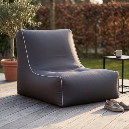 Cheqo® Opblaasbare Sofa Donkergrijs - Opblaasbare Loungestoel - Zitzak Buiten - Zitzak Volwassenen - Opblaasbare Stoel - Lounge Fauteuil - Opblaasbare Zetel - Outdoor Sofa - Relaxstoel - Tuinstoel voor Terras - Campingstoel - Strandstoel - Hero Lifestyle