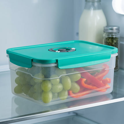Cheqo® Vacuüm Vershouddoos - Voedselcontainer - Vacuüm Bewaardoos - Vershoudbakjes - Vacuümbox - Voorraaddoos - Opbergdoos met Deksel - Diepvriesbakjes - Meal Prep Bakjes - Vershoudbox met Datumindicator - Luchtdichte Voedseldoos - Vacuümdoos - Hero Lifestyle