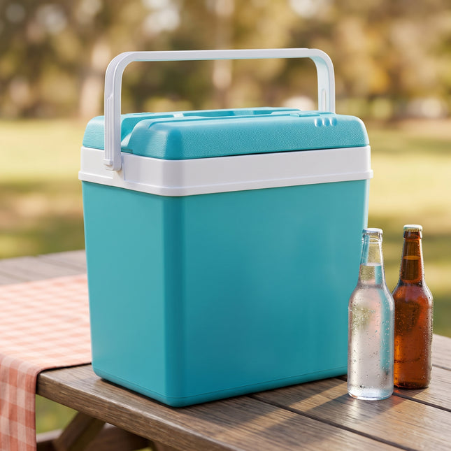 Cheqo® Koelbox passief 24L turquoise - Hero Lifestyle