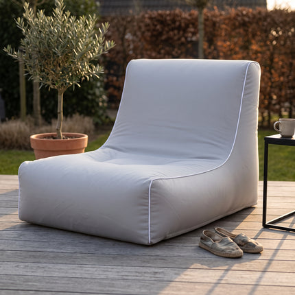 Cheqo® Opblaasbare Sofa Lichtgrijs - Zitzak Buiten - Opblaasbare Loungestoel - Lounge Fauteuil - Zitzak Volwassenen - Opblaasbare Stoel - Beanless Zitzak - Loungestoel voor Tuin - Relaxstoel - Ligstoel - Outdoor Sofa - Strandstoel - Campingstoel - Hero Lifestyle