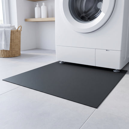 Cheqo® Anti Trillingsmat Wasmachine en Wasdroger - Antislipmat - Trillingsdemper - Geluidsdempende Mat - Anti Vibratiemat - Dempingsmat - Wasmachine Onderlegger - Vloerbeschermingsmat voor Vaatwasser en Fitnessapparaat - Trilmat - Grijs - Hero Lifestyle