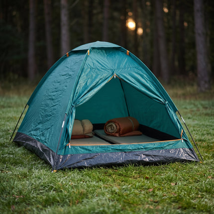 Cheqo® Koepeltent 2 Persoons - Tent 2 Persoons - Kampeertent - Campingtent - Festivaltent - Iglotent - Bogentent - Lichtgewicht Tent - Waterdichte Tent - Tent voor Camping - Reistent - Vistent - Tentje - Groene Tent - Monodome Tent - Hero Lifestyle v2