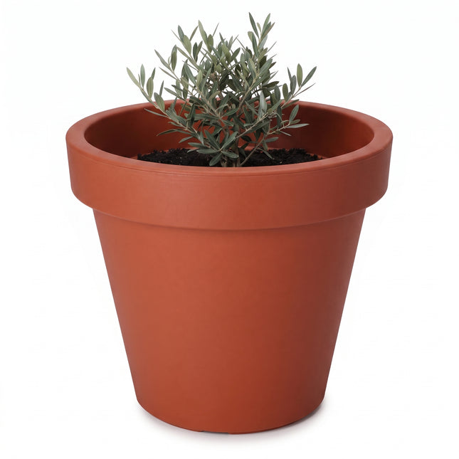 Cheqo® Bloempot Terracotta Rond Kunststof - Hero Studio