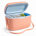 Cheqo® Koelbox - Draagbare Koelbox zonder Stroom - Passieve Koelbox - Kleine Koelbox met Schouderband - Koelbox voor Camping - Strand - Picknick en Auto - Koeltas - Thermobox - Isolerende Koelbox voor Festival - Roze Lichtgewicht Koelbox - Hero Studio
