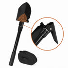 Cheqo® Vouwschep met Draagtas - Opvouwbare Schep - Pioniersschep - Klapschep - Veldschep - Legerschep - Survival Schep - Campingschep met Houweel - Pikhouweel - Multifunctionele Schep - Klapspade - Schop met Zaag - Tuinschep voor Camping en Auto - Hero Studio