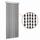 Cheqo® Kralengordijn 90x210 cm Zwart - Vliegengordijn - Deurgordijn - Insectengordijn - Horgordijn - Hordeur - Muggengordijn - Kunststof Kralen - Vliegenwerend - Vliegendeur - Anti Insecten - voor Deur, Tuindeur, Balkondeur, Caravan en Camper - Hero Studio (oude v0)
