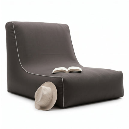 Cheqo® Opblaasbare Sofa Donkergrijs - Opblaasbare Loungestoel - Zitzak Buiten - Zitzak Volwassenen - Opblaasbare Stoel - Lounge Fauteuil - Opblaasbare Zetel - Outdoor Sofa - Relaxstoel - Tuinstoel voor Terras - Campingstoel - Strandstoel - Hero Studio