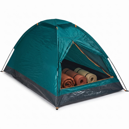 Cheqo® Koepeltent 2 Persoons - Tent 2 Persoons - Kampeertent - Campingtent - Festivaltent - Iglotent - Bogentent - Lichtgewicht Tent - Waterdichte Tent - Tent voor Camping - Reistent - Vistent - Tentje - Groene Tent - Monodome Tent - Hero Studio