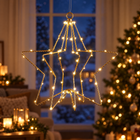 Cheqo® LED Kerstster met Kerstlampjes - Hero (sfeer, v2, na Bol-check 27 sep)