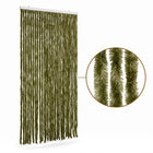 Cheqo® Vliegengordijn 90x210 cm Groen - Insectengordijn - Deurgordijn - Kattenstaart - Horgordijn - Hordeur - Pluche Strengen - Chenille - Muggengordijn - Vliegenhor - Anti Insecten - voor Deur, Tuindeur, Balkondeur, Caravan en Camper - Hero Studio
